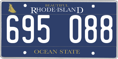 RI license plate 695088