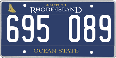 RI license plate 695089