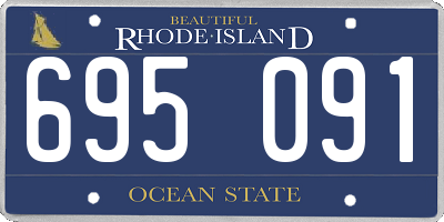 RI license plate 695091