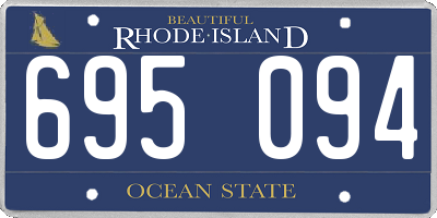 RI license plate 695094