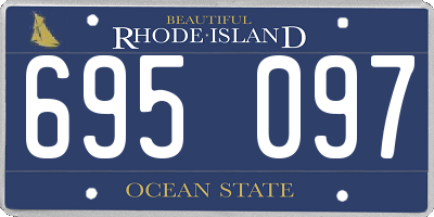 RI license plate 695097