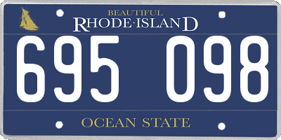 RI license plate 695098