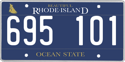 RI license plate 695101