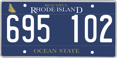 RI license plate 695102