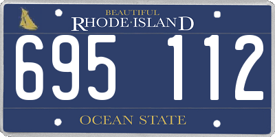 RI license plate 695112