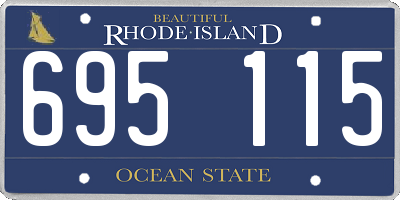 RI license plate 695115