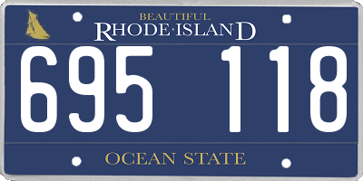 RI license plate 695118