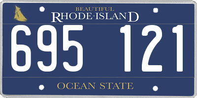 RI license plate 695121