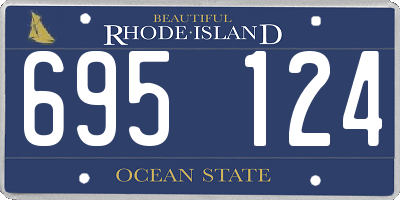 RI license plate 695124