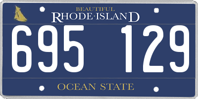 RI license plate 695129