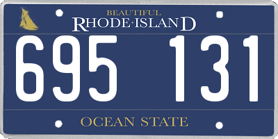RI license plate 695131