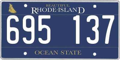 RI license plate 695137