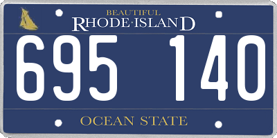 RI license plate 695140