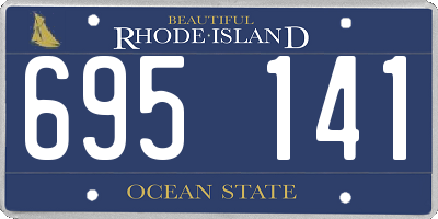 RI license plate 695141