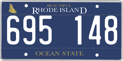 RI license plate 695148