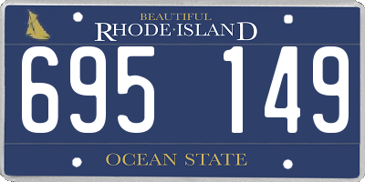 RI license plate 695149