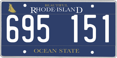 RI license plate 695151