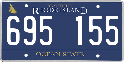 RI license plate 695155