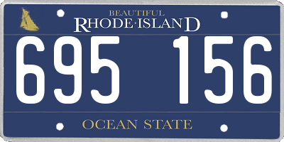 RI license plate 695156