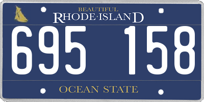 RI license plate 695158