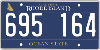 RI license plate 695164
