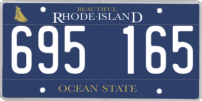 RI license plate 695165