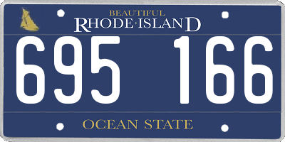 RI license plate 695166