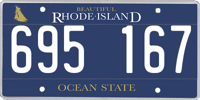 RI license plate 695167