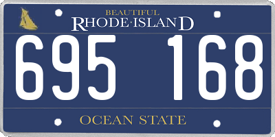 RI license plate 695168