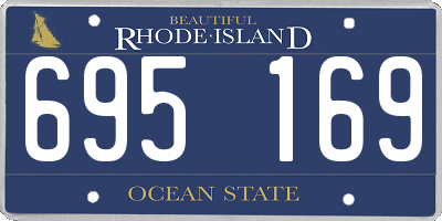 RI license plate 695169