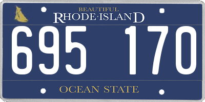 RI license plate 695170