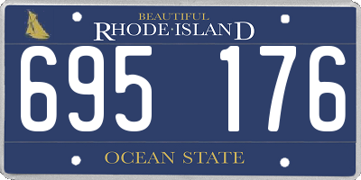 RI license plate 695176