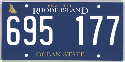 RI license plate 695177