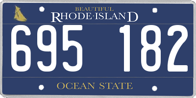 RI license plate 695182