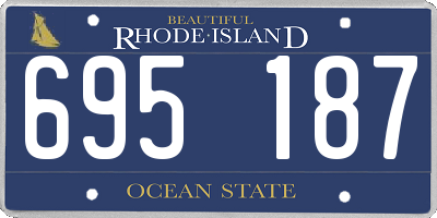 RI license plate 695187