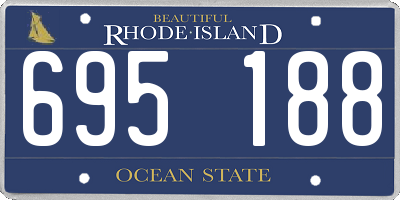 RI license plate 695188