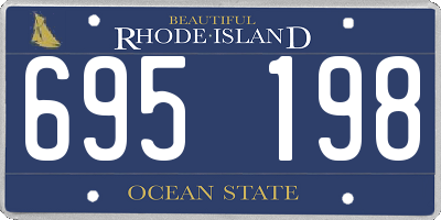 RI license plate 695198
