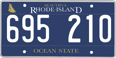 RI license plate 695210