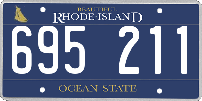 RI license plate 695211