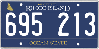 RI license plate 695213