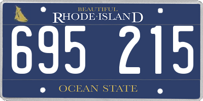 RI license plate 695215