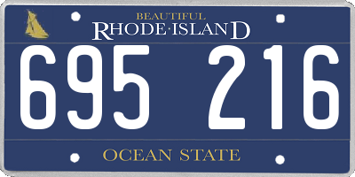 RI license plate 695216