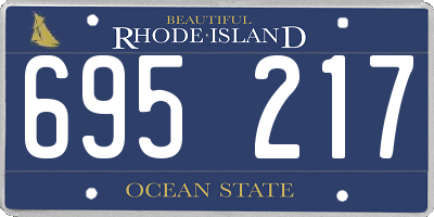 RI license plate 695217