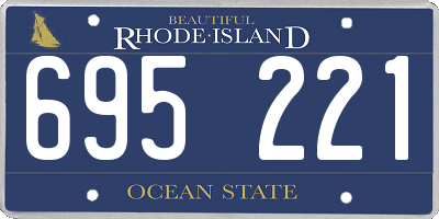 RI license plate 695221