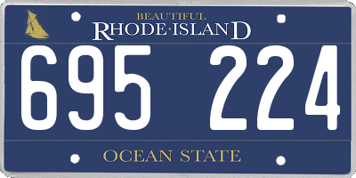 RI license plate 695224