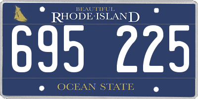 RI license plate 695225