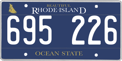 RI license plate 695226