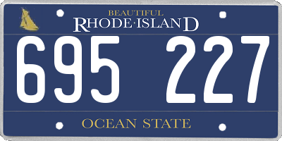 RI license plate 695227