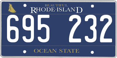 RI license plate 695232