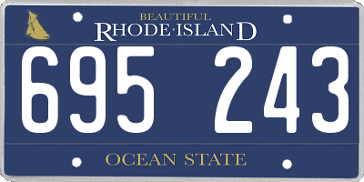 RI license plate 695243